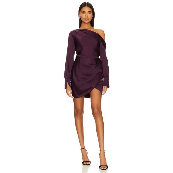 Jonathan Simkhai Cameron Dress Draped Cold Shoulder Classy Party Statement Sz 6 - Picture 2 of 11